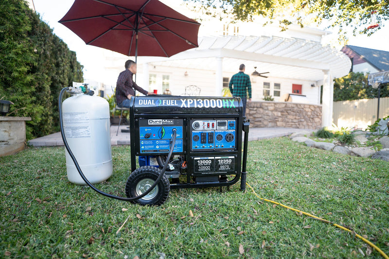 13,000 Watt Dual Fuel Portable HX Generator w/ CO Alert